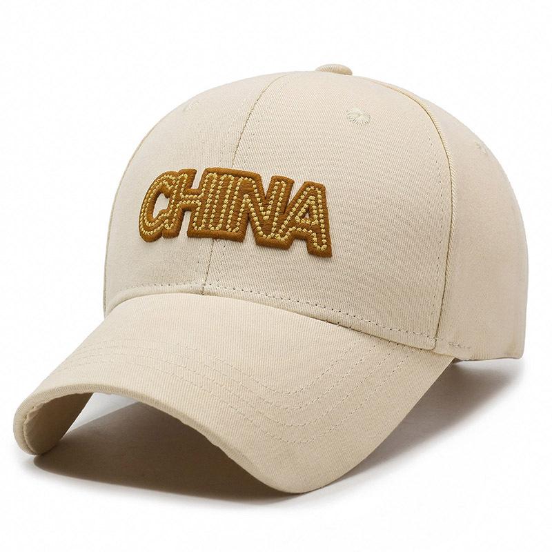 Baseball Cap Letter Embroidery Hard Top Cap Women'S Visor Sun Protection Baseball Cap Women'S Face Small Men And Women The Same Style