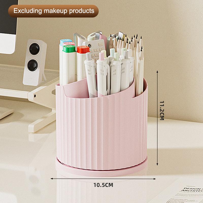 

Rotating Make Up Organizers For Vanity, Cosmetic Display Case With Makeup Brush Holder, Makeup Organizers Countertop K