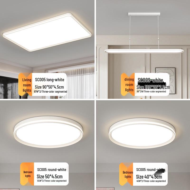 LED Full Spectrum Ceiling Light - Modern Minimalist Design for Living, Dining, and Bedroom Spaces