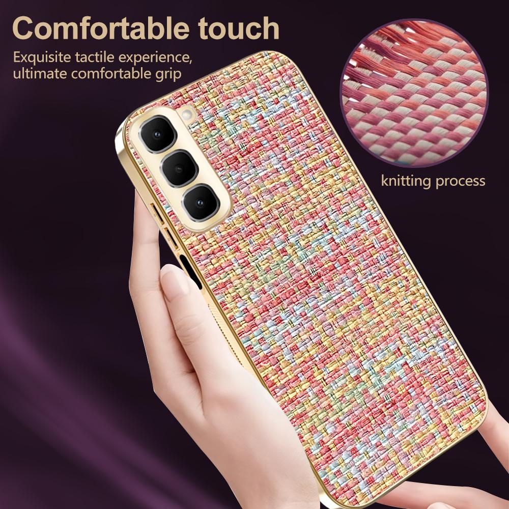 Luxury Elegant Woman Phone Case For Infinix Hot 70 60 Pro 60i 4G Electroplated Woven Camera Full-protect Anti-drop Protect Cover
