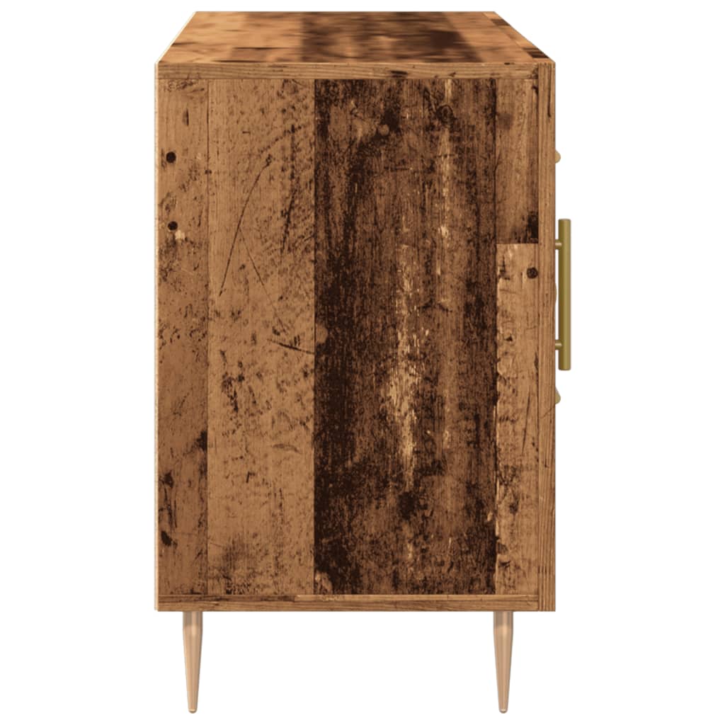 Vidaxl Chest of Drawers, Old Wood, 100X36X60 Cm, Wood-Based Material