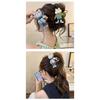 Cute Bear Double Sided Hair Claw Bow Shark Clip Elegant Back Head Hair Accessories
