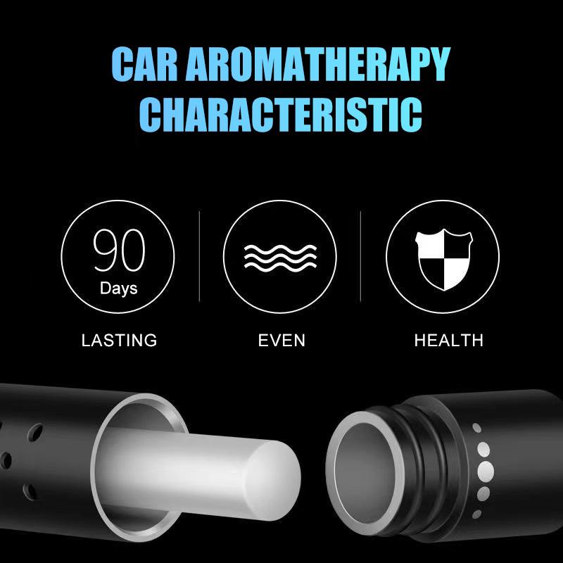 Car Fragrance Custom Vent Clip Cylindrical Essential Oil Car Diffuser Vent Clip with 5 Refill Sticks for Auto Office Kitchen Air Fresheners 2