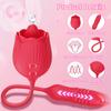 Rose-Licking Thrusting Dildo Vibrator for Women Nipple Clit Stimulator Vibrating Egg Tongue Lick Clitoris Sucker Sex Toy