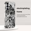 Gold-plated Tempered Glass Phone Case Galaxy S26 S25 S24 S23 and S22 Ultra Plus. Crystal-clear Glass Shards.