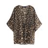 Women Chiffon Floral Print Kimono Loose Half Sleeve Shawl Cardigan Cover Up Tops