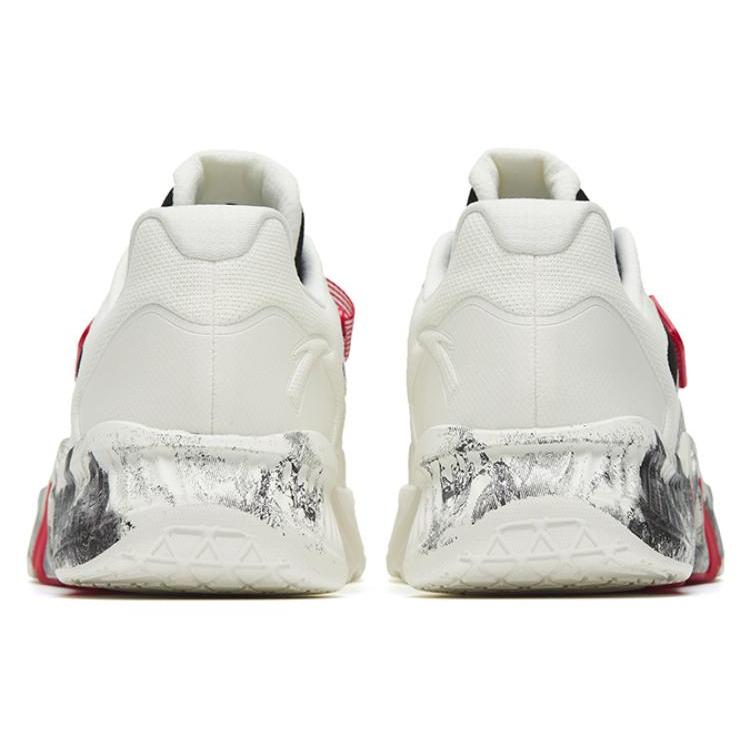 New Anta Variety Training Collection Stable As A Mountain Pro Low Top Training Shoes White Black Red 112247785-5