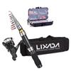 Lixada Fishing Rod Reel Combo Full Kit 2.1m/2.3m Telescopic Fishing Rod Spinning Reel Set with