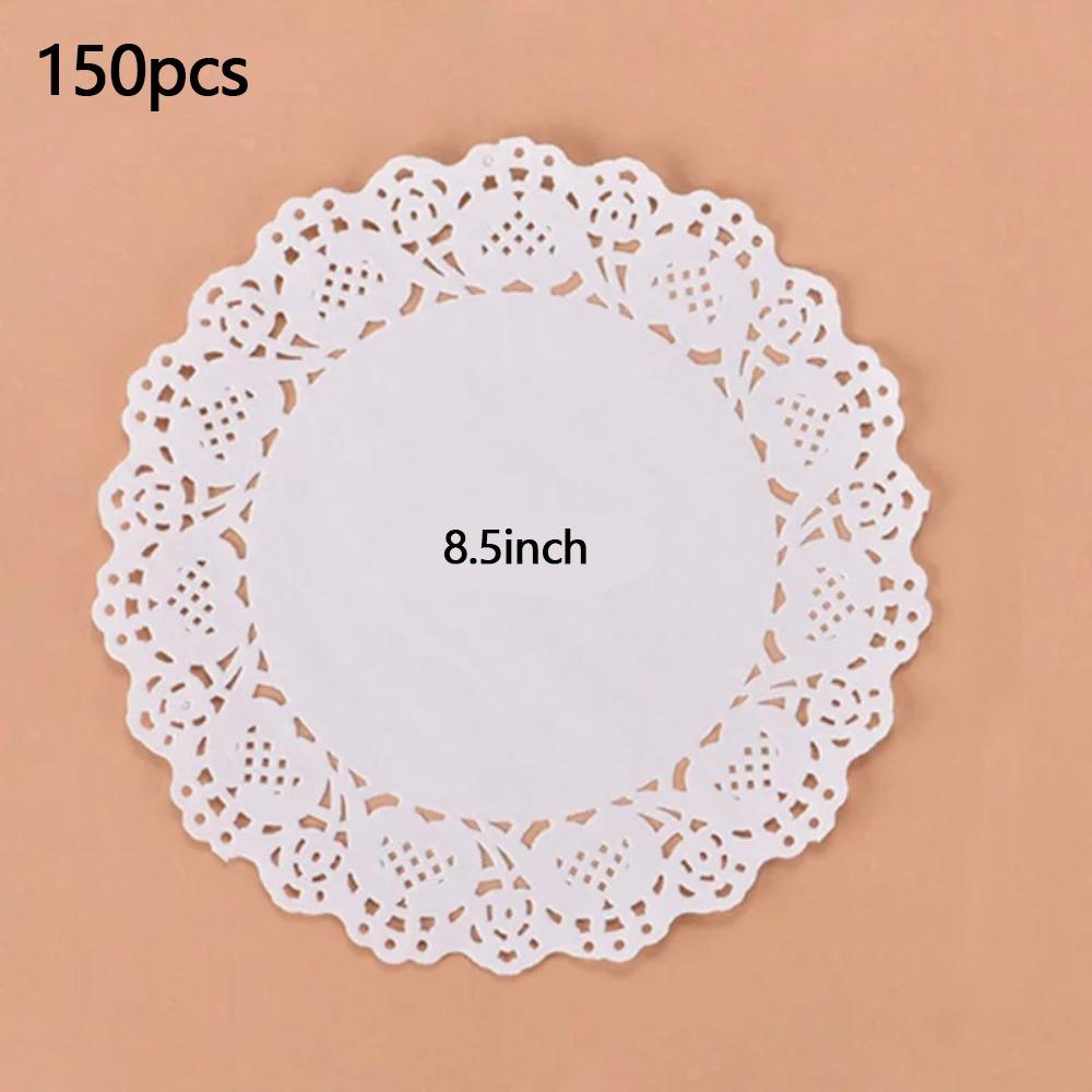 150pcs Lace Doilies Baking Paper Multi-function Placemats New Table Decoration Mat