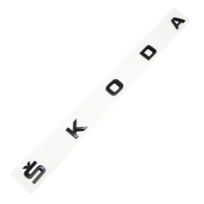 ABS Car Emblem Letter Front Hood Rear Tailgate Trunk Decals Badge Sticker For Skoda Rapid Octavia A5 RS Kodiaq Fabia A7