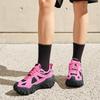 New LiNing Dunes Cushioning Anti Slip Wear Resistant Breathable Height Increasing Low Top Casual Shoes Women's Pink Black AGCU328-2
