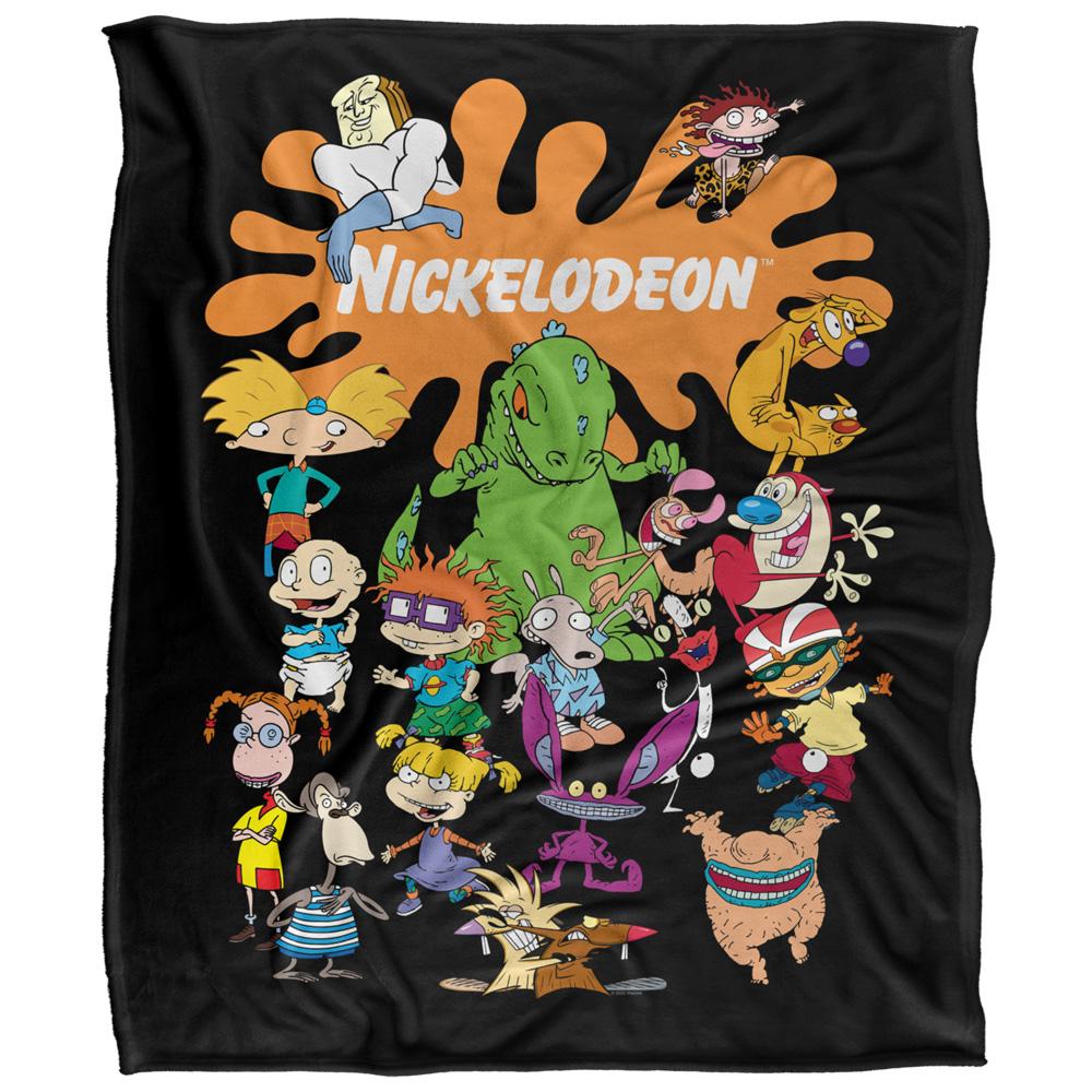 NICKELODEON Silky Splat Group Supersoft Blanket