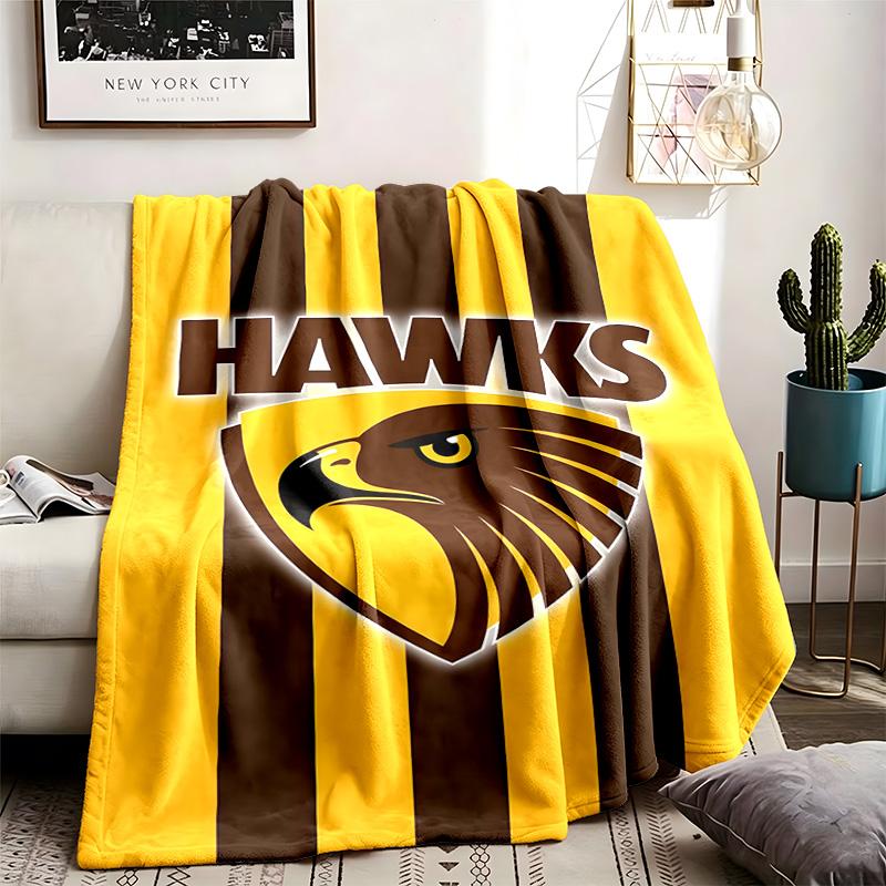 Hawthorn Hawks  Theme Blanket Suitable For Beds Sofas And Camping Perfect For Both Men And Women Comfortable Bedding All Year Round
