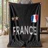 France national football team Theme blanket Soft Flannel Blanket Plush Throw Blanket Cozy Sofa Bed Blanket for Home Decor