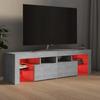 TV Cabinet with LED Lighting Concrete Grey 140 x 36.5 x 40 cm