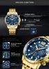 MEGIR Stainless Steel Military Watches for Men Luxury Quartz Business Wristwatch Luminous Waterproof Date Clock Chronograph 2068