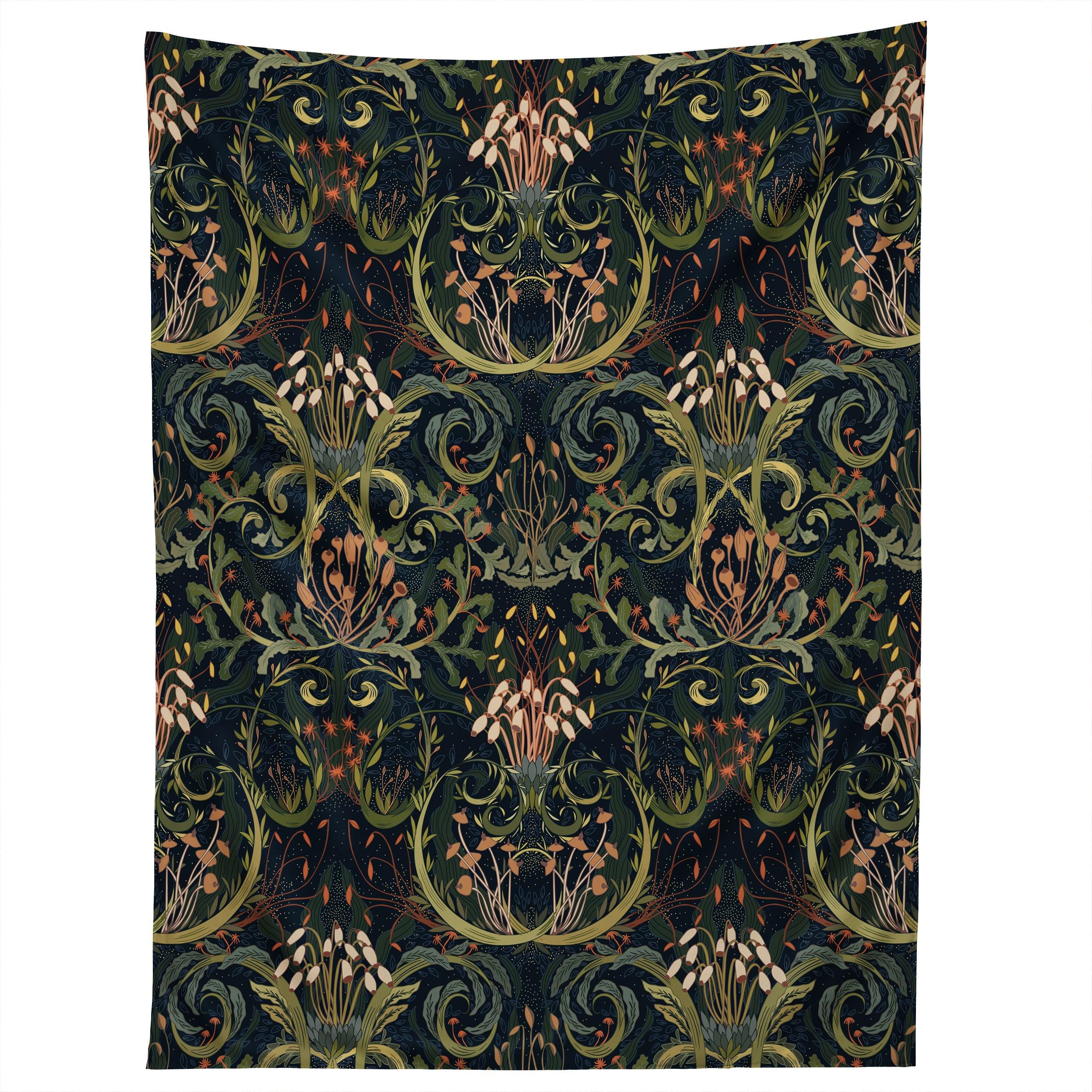 WOODLAND MOSS DARK tapestry 75x100