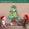 Christmas Decoration Wall Hanging Christmas Tree Felt   Holiday Party Ornament with LED
