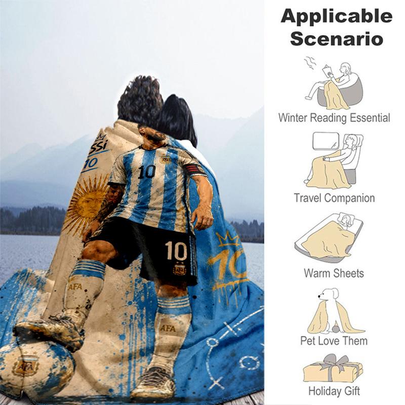Argentina'S Victory Celebration Vibrant Artwork Blanket Soft And Comfortable Suitable For All Seasons Office Rest Blanket Air Conditioning Blanket