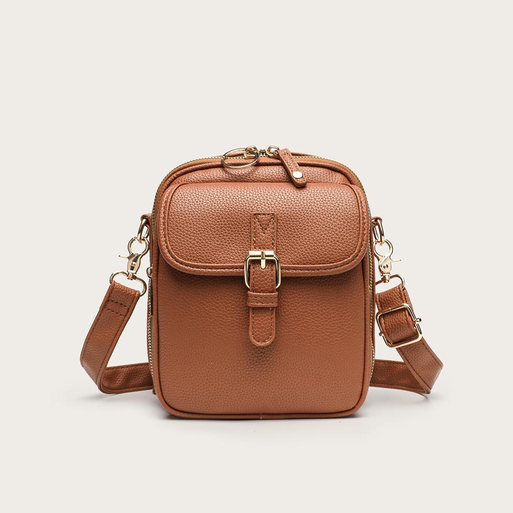Unisex messenger bag storage bag casual shoulder bag messenger bag mobile phone bag for