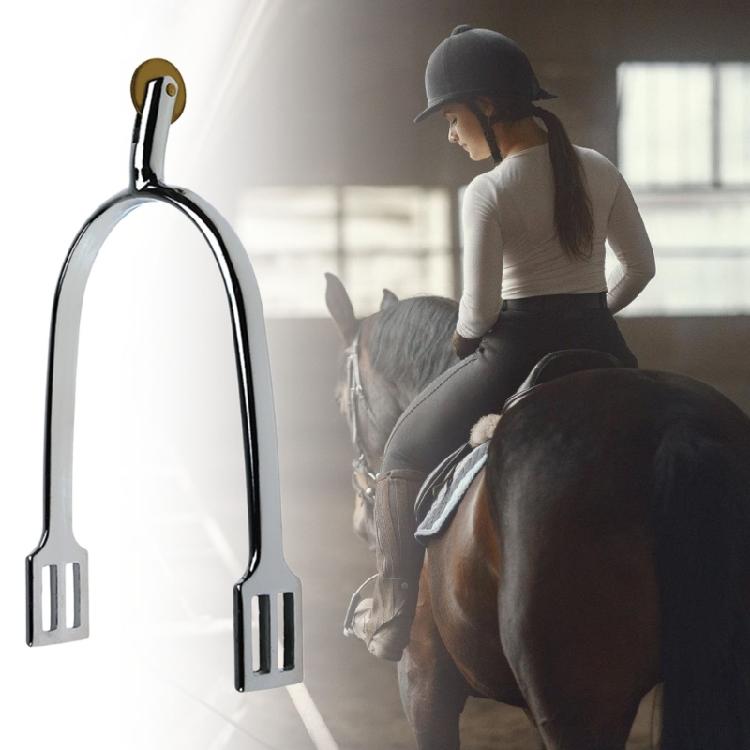 Premium Zincs Alloys English Spurs 30mm Neck Chrome Plated for Superior Control in Equestrians Activity