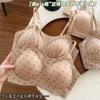 The New Seamless Pure Desire Wind Leopard Print Shows Large Underwear Women's Fixed Cup Without Steel Ring Small Breasts Gather Sub-breasts Bra
