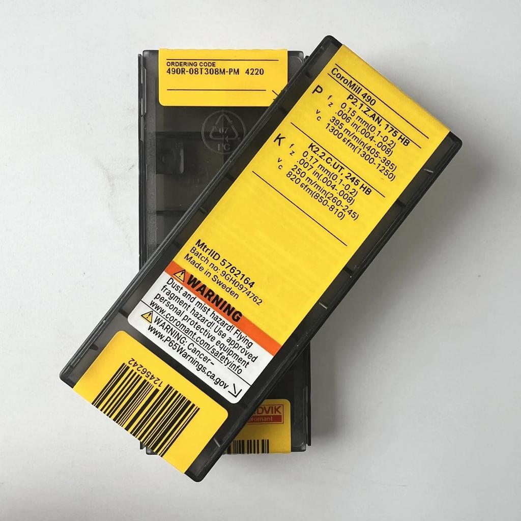Original Sandvik / 490R-08T308M-PM 4220 /CNC lathe carbide blade tool 10 Pcs