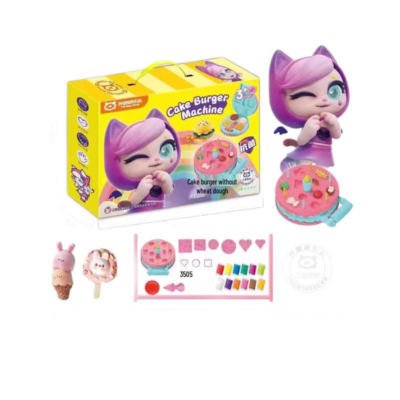 Licensed Hooloo Team Space Sand Boron-Free Clay Hamburger Noodle Maker Toy