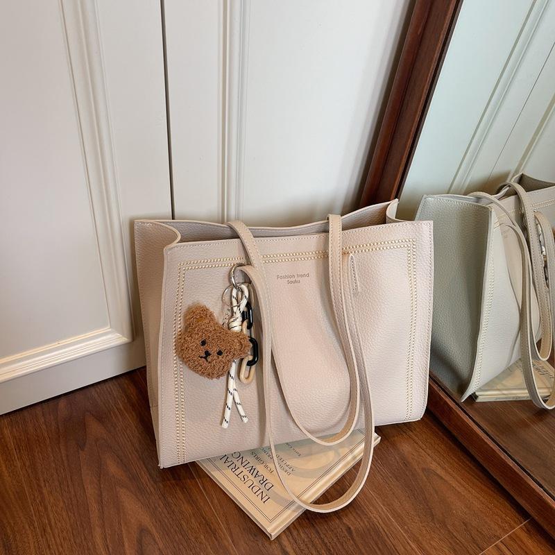 Large Capacity Fashion Handbag Bag Women's Summer Niche Texture Tote Bag Casual Versatile Shoulder Bag