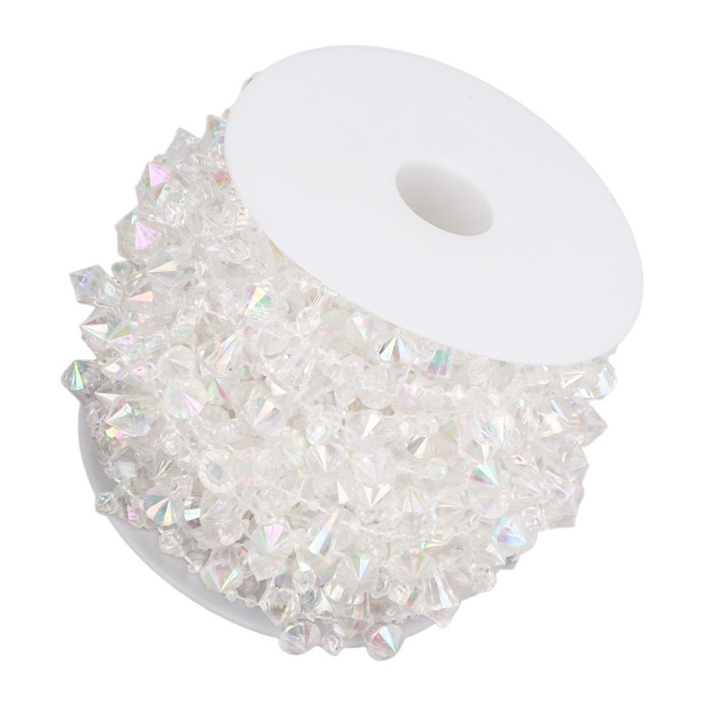 1pcs Diamond-Shaped Crystal Beads Chain Clear Crystal Acrylic Beads Chain  Sewing Craft