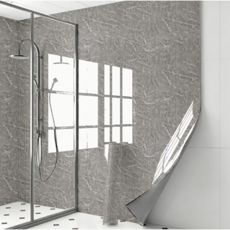 Waterproof and stain resistant wallpaper marble color 0.55mPVC living room kitchen sticker