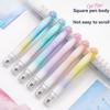 6pcs/box Cats Paw Highlighter Double-ended Two-color Gradient Ins High-Value Handbook Marker Pen Student Supplies