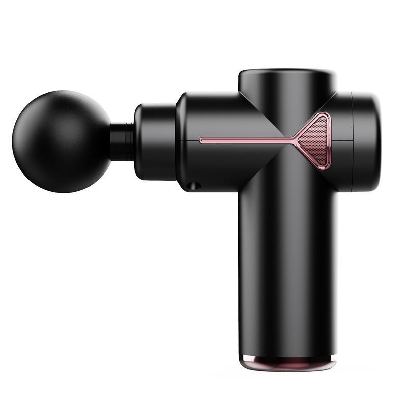 

Компактный USB-пистолет для массажа мышц 760 plastic head button model 1500 mAh чёрный