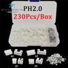 230-Piece PH2.0 JST Connector Set: 2P/3P/4P/5P Pins, 2.0mm Straight Pin, Housing & Terminal