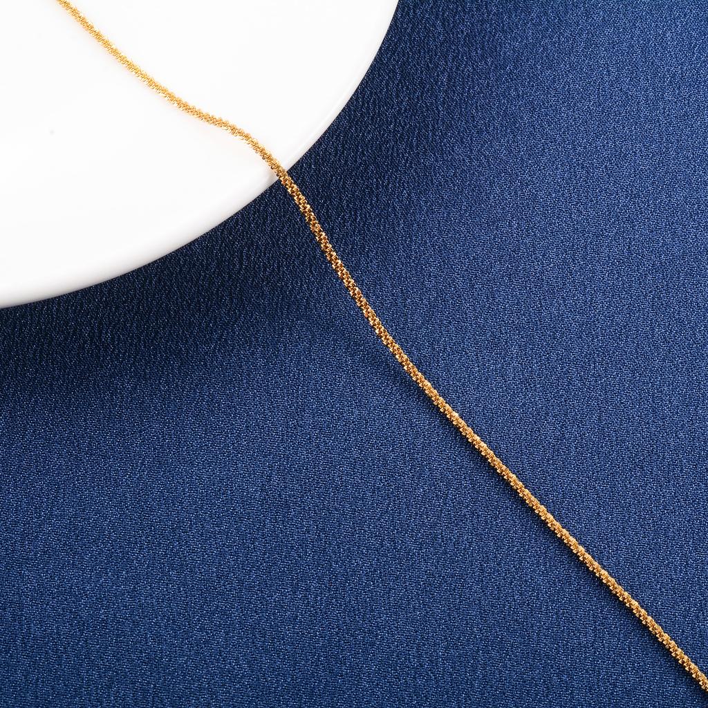 Glitter Chain Necklace Stainless Steel Jewelry Accessories for Women Men Silver/Gold Plated Choker on the Neck Collar DIY