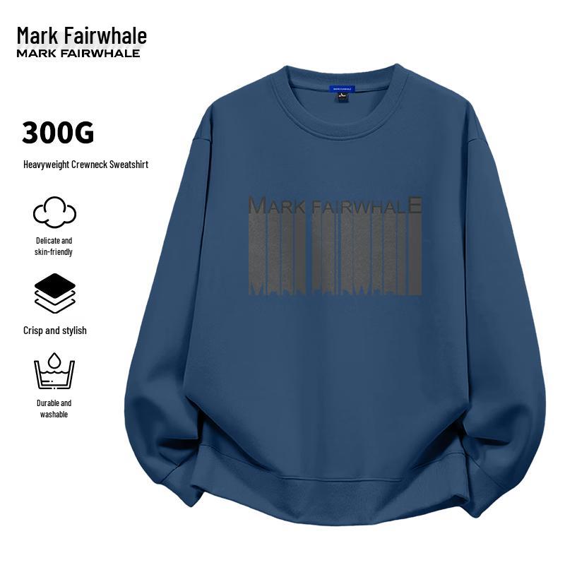 MARK FAIRWHALE Men's Loose Fit Crewneck Sweatshirt
