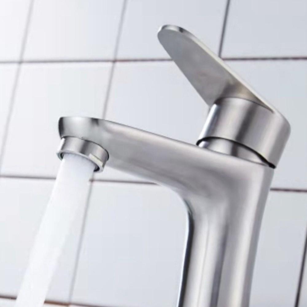 Anti-Leakage Stainless Steel Faucet Rust-proof Lavatory Vanity Sink Tap  Bathroom Fixture