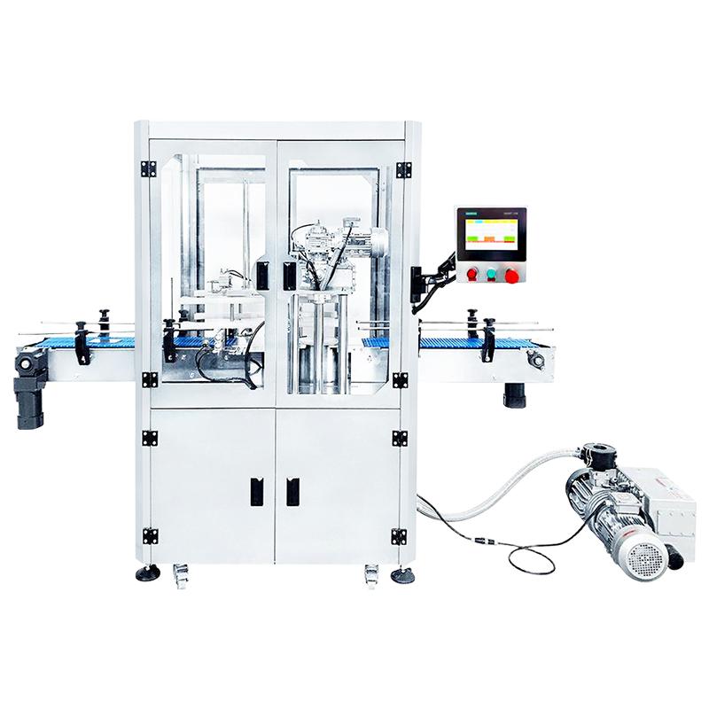 ZONESUN ZS-AFK500 Aluminum Caps Vacuum & Nitrogen Flushing Sealing Machine Industrial In-line