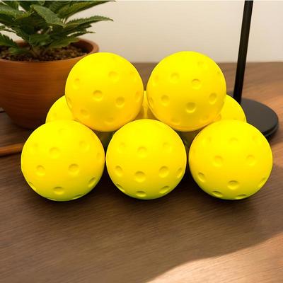 Quiet Foam Pickleballs for Indoor Outdoor Practice Pickleball Balls with Exact Real Ball Bounce Silent Pickleball Practice Ball