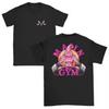 Maglietta estiva da uomo in cotone a maniche corte con scollo tondo e stampa kawaii Majin Buu Gym Ball Z Fitness Anime per genitori