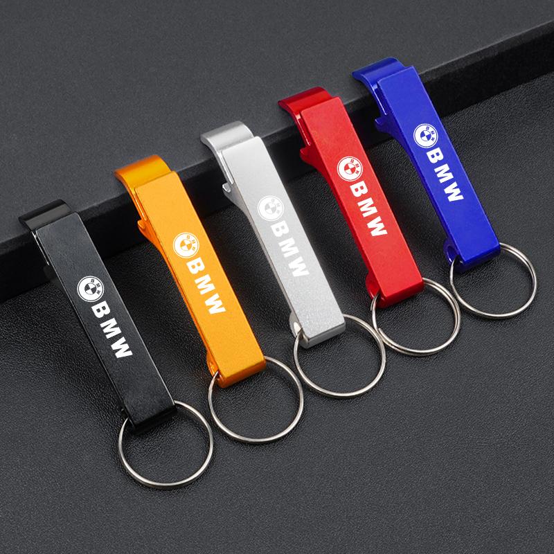 1xCar Keyring Pendant Bottle Opener Multi Functional Keychain Auto Sticker For BMW X1 X2 X3 X5 X4 X6 X7 iX3 F20 F10 F07 E70 E46 fxdf89