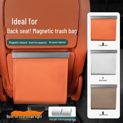 Compatible with Ideal L6-L9/i6-i8 Car Magnetic Trash Bag for Seat Back