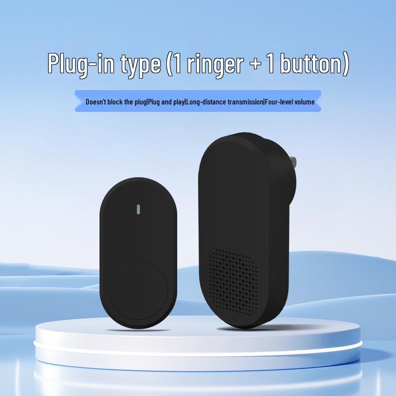 Wireless Doorbell with 38 Ringtones & Loud Volume, Long-Range Wall Penetration, Ideal for Homes & Elderly Call Button.