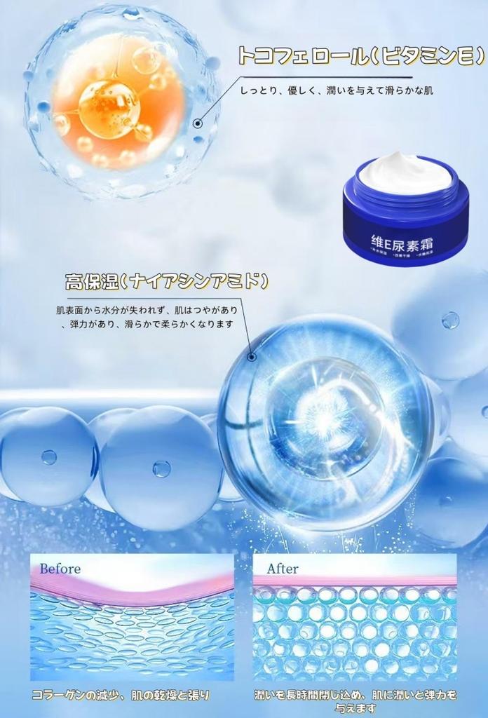 Spot Fading Urea Cream, 2 pcs, Japanese Urea Cream, Dark Spot Removal Urea Vitamin E Cream, Fruit Acid Urea Cream, Reduce Winkles, Even Skin Tone