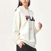 Fila Besticktes Logo Locker geschnittener Sport-Hoodie Herren-Hoodies Weiß F51U138298F-IV