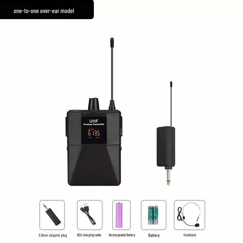 

Wireless Lavalier Headset Microphone for Singing, Stage, and Outdoor Use - Anti-Howling for Live Streaming and Teaching