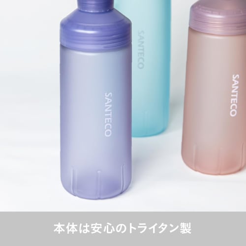 CB Japan Ocean Beverage Bottle, Direct Drinking, Rubberized Blue-Green, 710ml, Cold Water Only, Pastel SANTECO