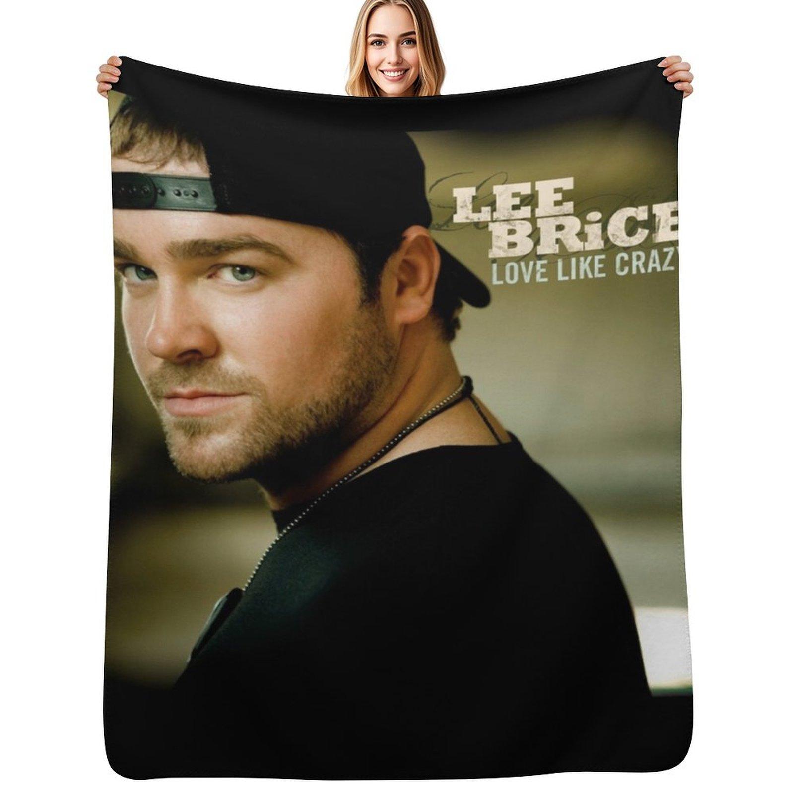 Lee Brice love like crazy Throw Blanket Warm Napping Blanket for Office Couch Bed Size: 75*100cm, Weight: 230 GSM