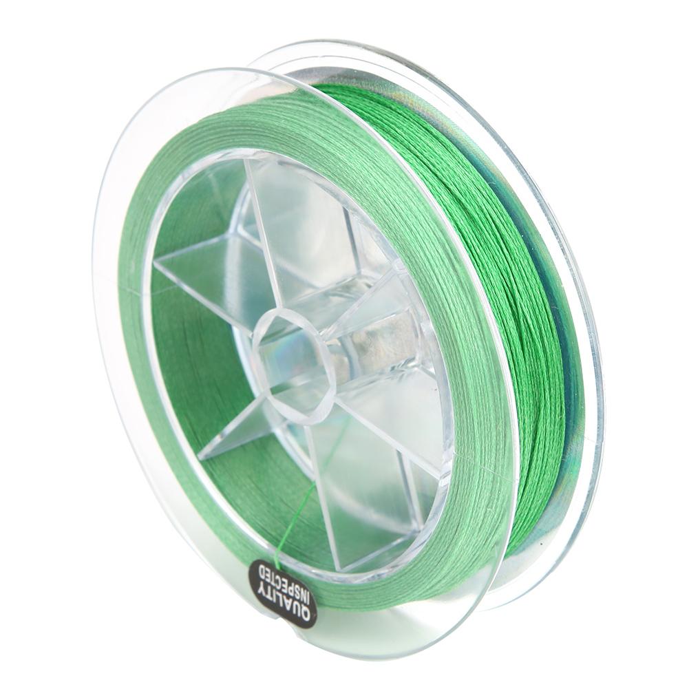 100M 9-fädig Grüne PE Geflochtene Angelschnur Superstärke Fliegenfischer Schnüre Angler Tackle Zubehör 5.0#