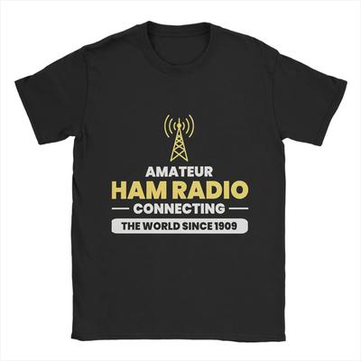 Koszulka z motywem amatorskiej radiofonii krótkofalowej Letnia Czysta Bawełna Koszulki Dla Mężczyzn Nowość Codzienna Koszulka Krótki Rękaw Y2K Retro Top